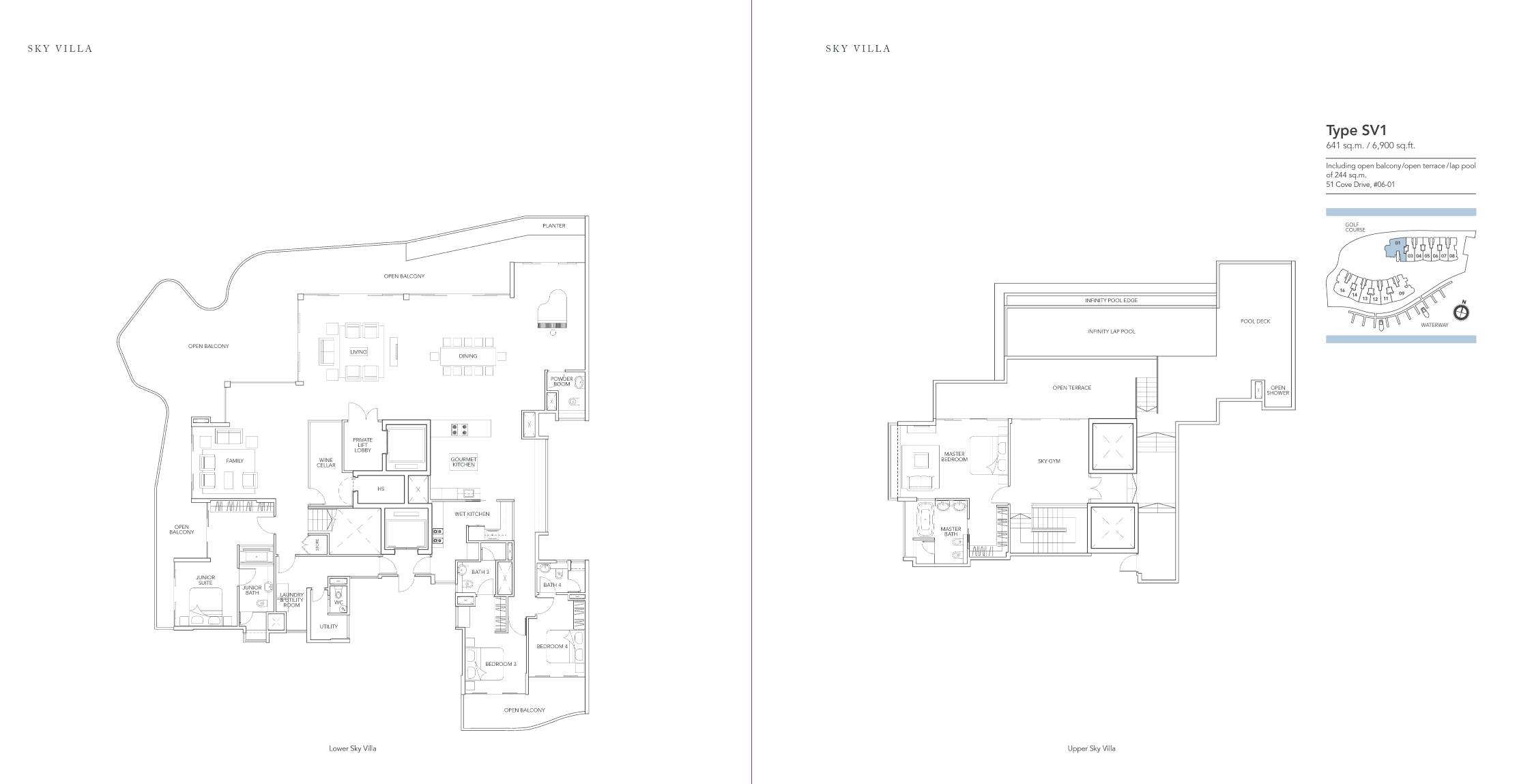 Turquoise 1 Bedroom Floor Plan 24
